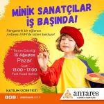Minik sanatçılar iş naşında – Antares Avm (1)