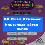 23 eylül kartondan köpek yapımı
