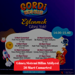 gordi avm Güneş Sistemi Bilim Atölyesi 26 mart