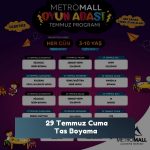Metromall 29 Temmuz tas boyama