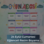metromall 24 Eylül cumartesi eglenceli resim boyama