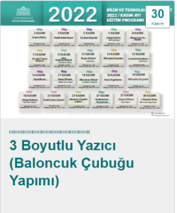 millet kutuphanesi 30 kasim 3 boyutlu yazici