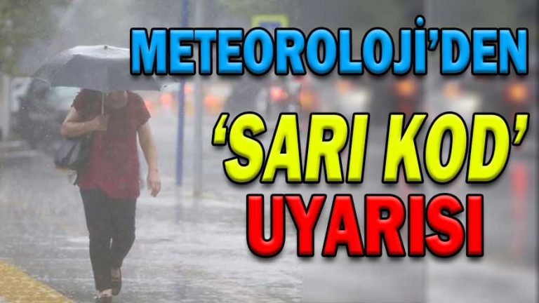 Meteorolojiden Sarı Kod Uyarısı 1 sarki kod