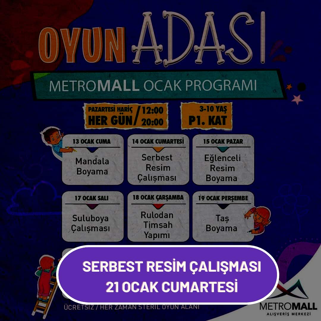 metromall avm 21 ocak cumartesi