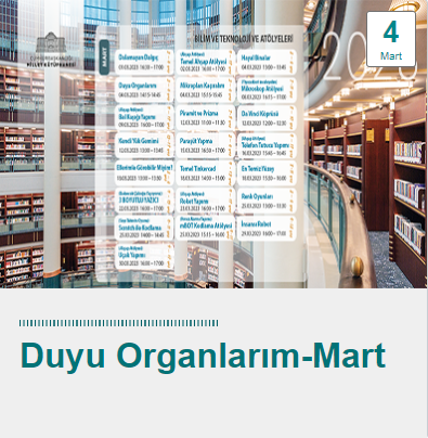 millet kutuphanesi 4 mart duyu organlarim 1