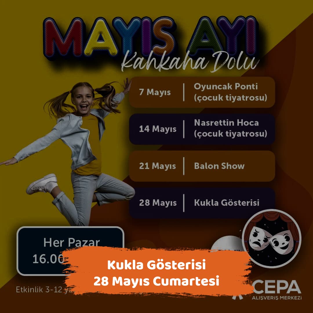 cepa avm 28 mayis kukla gosterisi