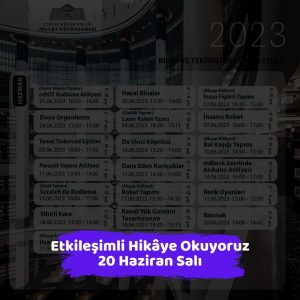 Ankara için Şiddetli Yağış , Sel Ve Dolu Uyarısı 7 millet kutuphanesi 20 haziran Etkilesimli Hikaye Okuyoruz