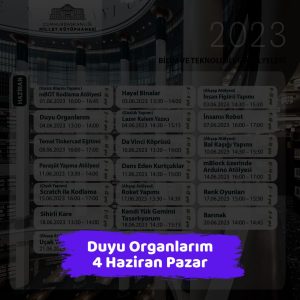 Ankara Büyükşehir Belediyesinden Yağış ve Sel Uyarısı 7 millet kutuphanesi 4 haziran Duyu Organlarim