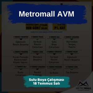 Ankara'da 15 Temmuz'da Kapalı Yollar 7 metromall avm 18 temmuz Sulu Boya Calismasi