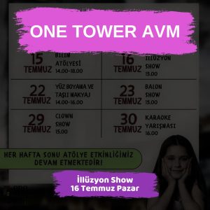 Ankara'da 15 Temmuz'da Kapalı Yollar 5 one tower avm 16 temmuz illuzyon show