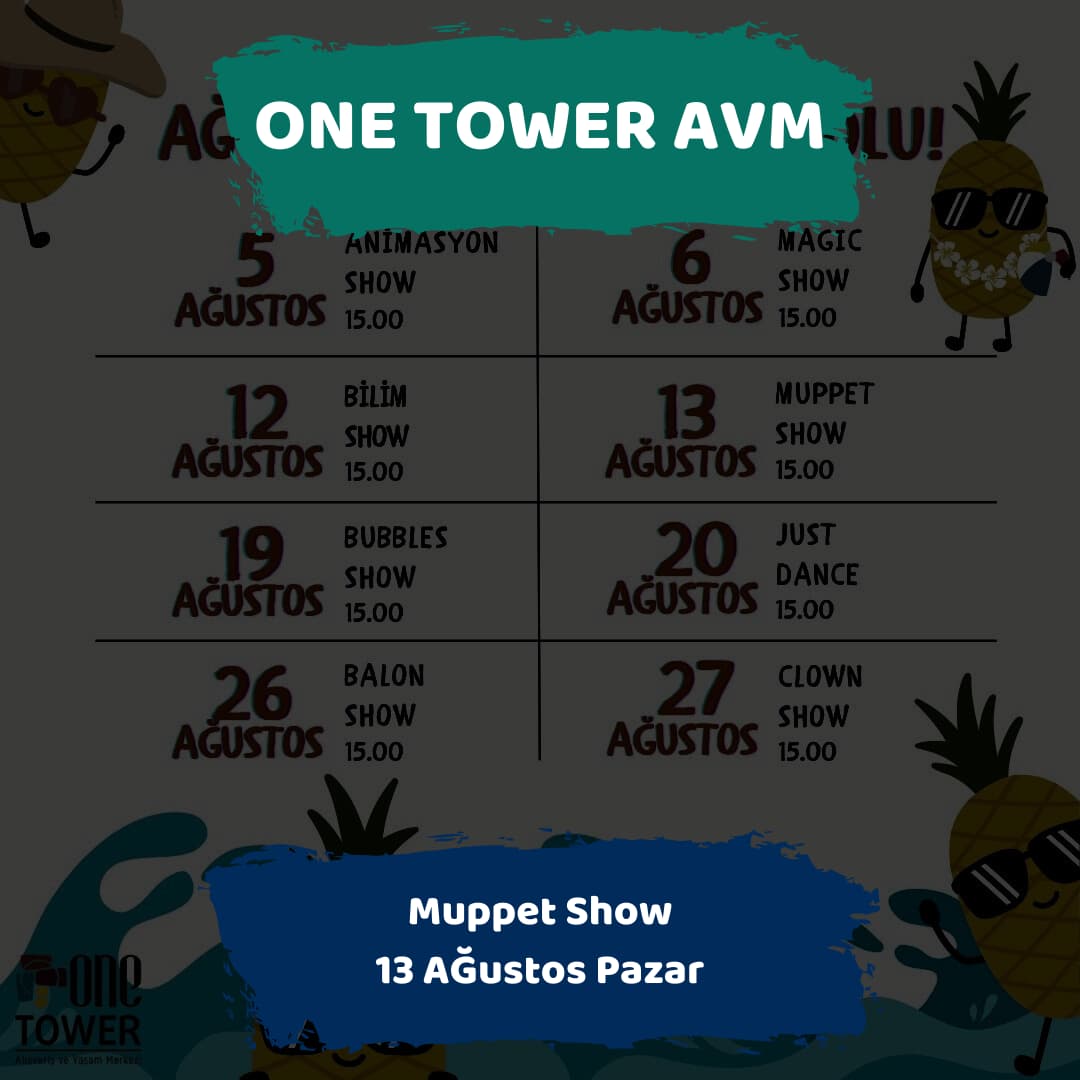 One tower avm 13 agustos Muppet Show