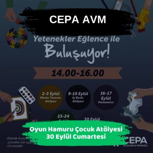 Ankara Valiliğinden Bugün için Gökgürültülü Yağış Ve Sel Uyarısı ! 6 cepa avm 30 eylul Oyun Hamuru Cocuk Atolyesi