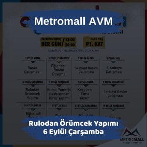Askiden 24 Saatlik Su Kesintisi Uyarısı ! 3 metromall avm Rulodan Orumcek Yapimi 6 eylul