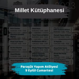 Askiden 24 Saatlik Su Kesintisi Uyarısı ! 10 millet kutuphanesi 9 eylul Parasut Yapim Atolyesi