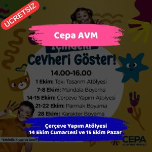 13 Ekim 2023 Cuma Günü Ankara'da Trafiğe Kapatılacak Yollar 8 cepa avm 14 ekim 15 ekim Cerceve Yapim Atolyesi