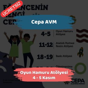 Ankarada Trafiğe Kapatılacak Yollar | 4 Kasım 2023 Cumartesi , 5 Kasım 2023 Pazar 4 Cepa AVM 4 5 Kasim Oyun Hamuru Atolyesi