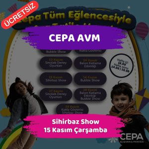 Başkentte Yağış ve Sel Alarmı - 13 Kasım 2023 7 cepa avm 15 kasim Sihirbaz Show