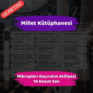 Başkentte Yağış ve Sel Alarmı - 13 Kasım 2023 5 millet kutuphanesi 14 kasim Mikroplari Kaciralim Atolyesi
