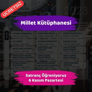 Ankarada Trafiğe Kapatılacak Yollar | 4 Kasım 2023 Cumartesi , 5 Kasım 2023 Pazar 7 millet kutuphanesi 6 kasim Satranc Ogreniyoruz