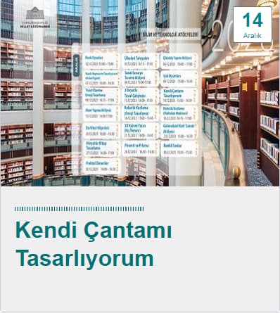 Millet kutuphanesi 14 aralik kendi cantami tasarliyorum