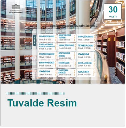millet kutuphanesi 30 aralik tuvalde resim