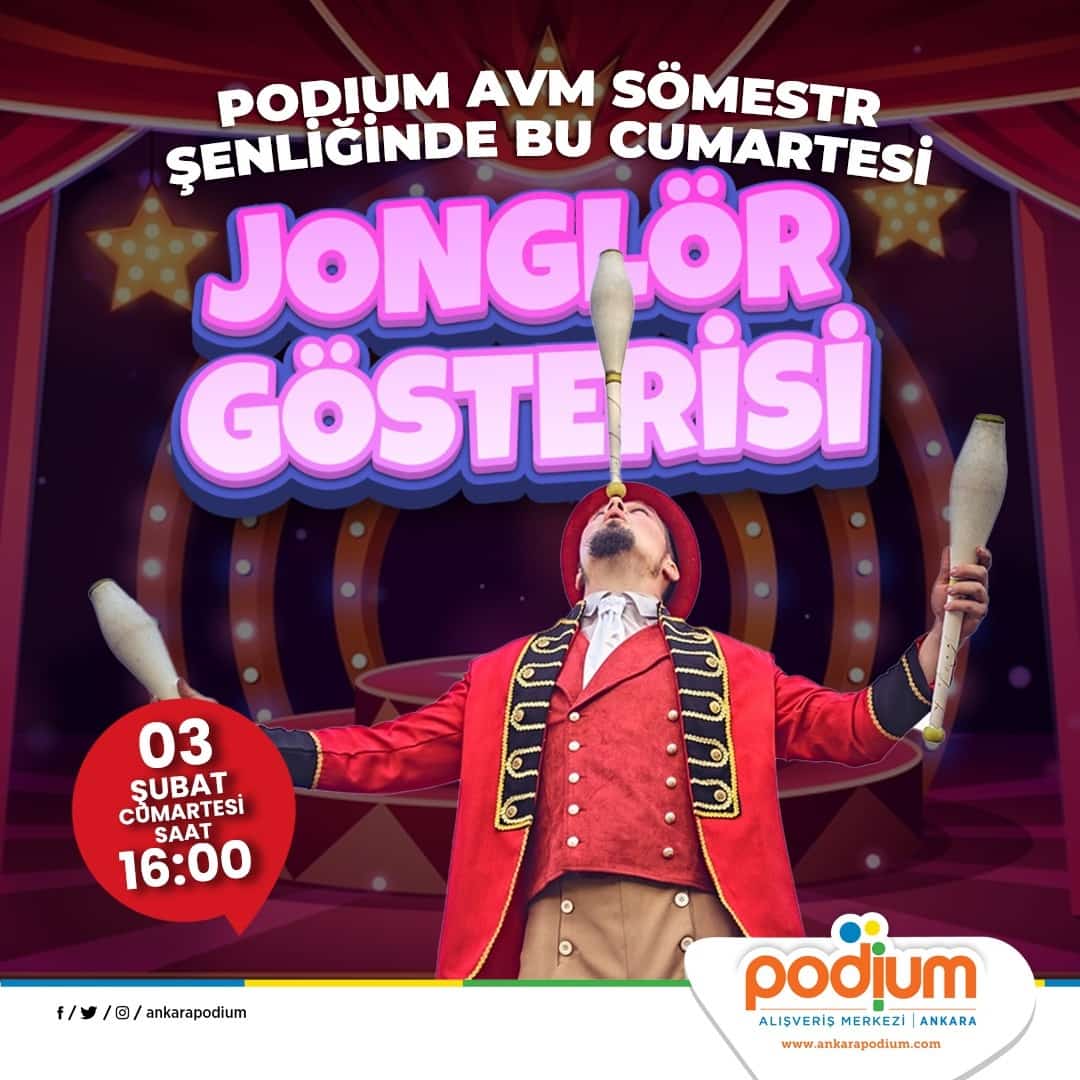 podium avm 3 subat jonglor gosterisi 1