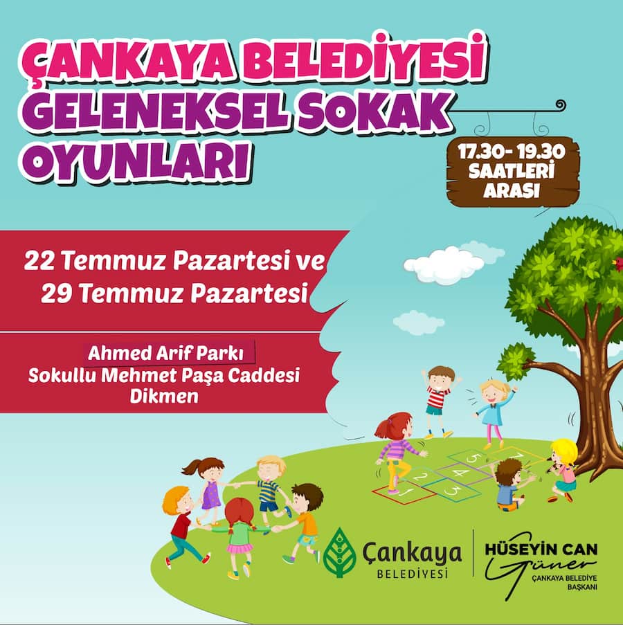 Çocuklar için Yaz Okulları - Etkinlikleri 2024 4 cankaya belediyesi geleneksel sokak oyunlari