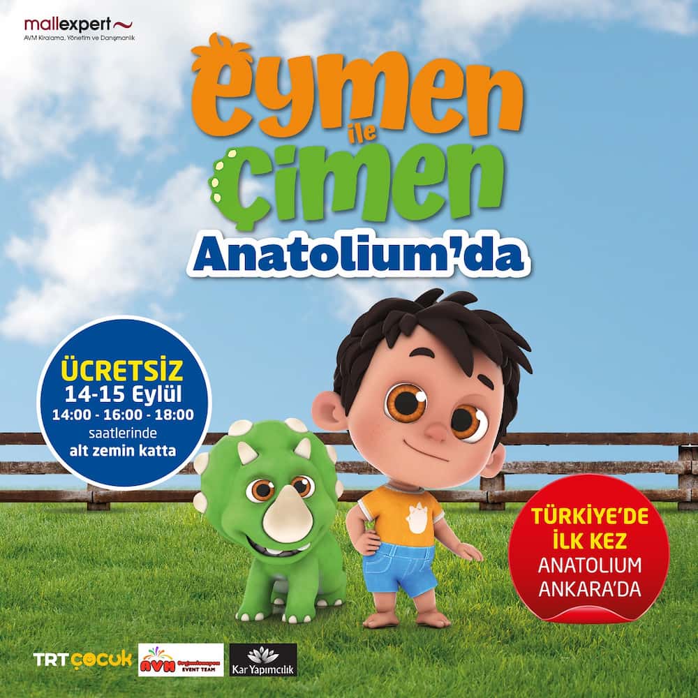 Ankara'da Çocuklar İçin Ücretsiz Hafta Sonu Etkinlikleri | 13 - 15 Eylül 3 anatolium avm ankara 1415 eylul eymen ile cimen 1