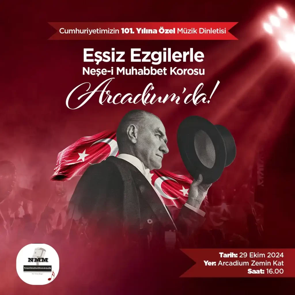 Ankara'da 29 Ekim Cumhuriyet Bayramı Etkinlikleri 2024 1 arcadium avm 29 ekim