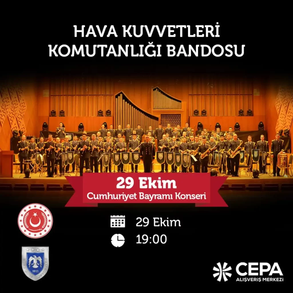 Ankara'da 29 Ekim Cumhuriyet Bayramı Etkinlikleri 2024 1 cepa avm 29 ekim