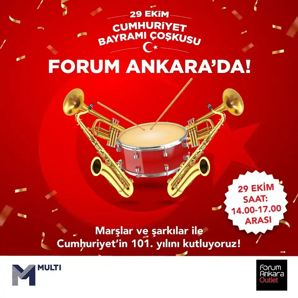 Ankara'da 29 Ekim Cumhuriyet Bayramı Etkinlikleri 2024 1 forum avm ankara 29 ekim