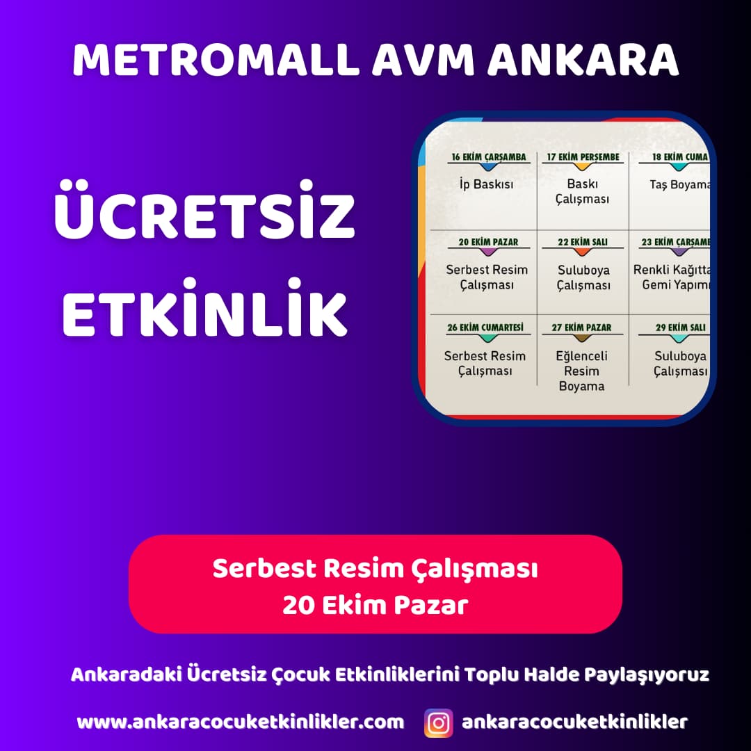 metromall avm 20 ekim serbest resim calismasi