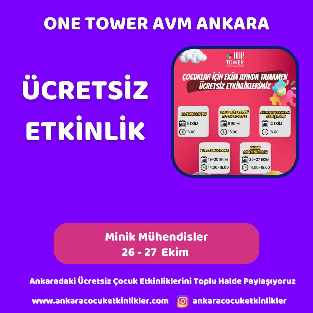 one tower 2627 ekim Minik Muhendisler