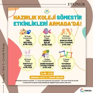 Armada AVM Ücretsiz Ara Tatil Etkinlikleri - Ankara Çocuk Etkinlikler 1 armada avm 2 ara tatil etkinlikleri