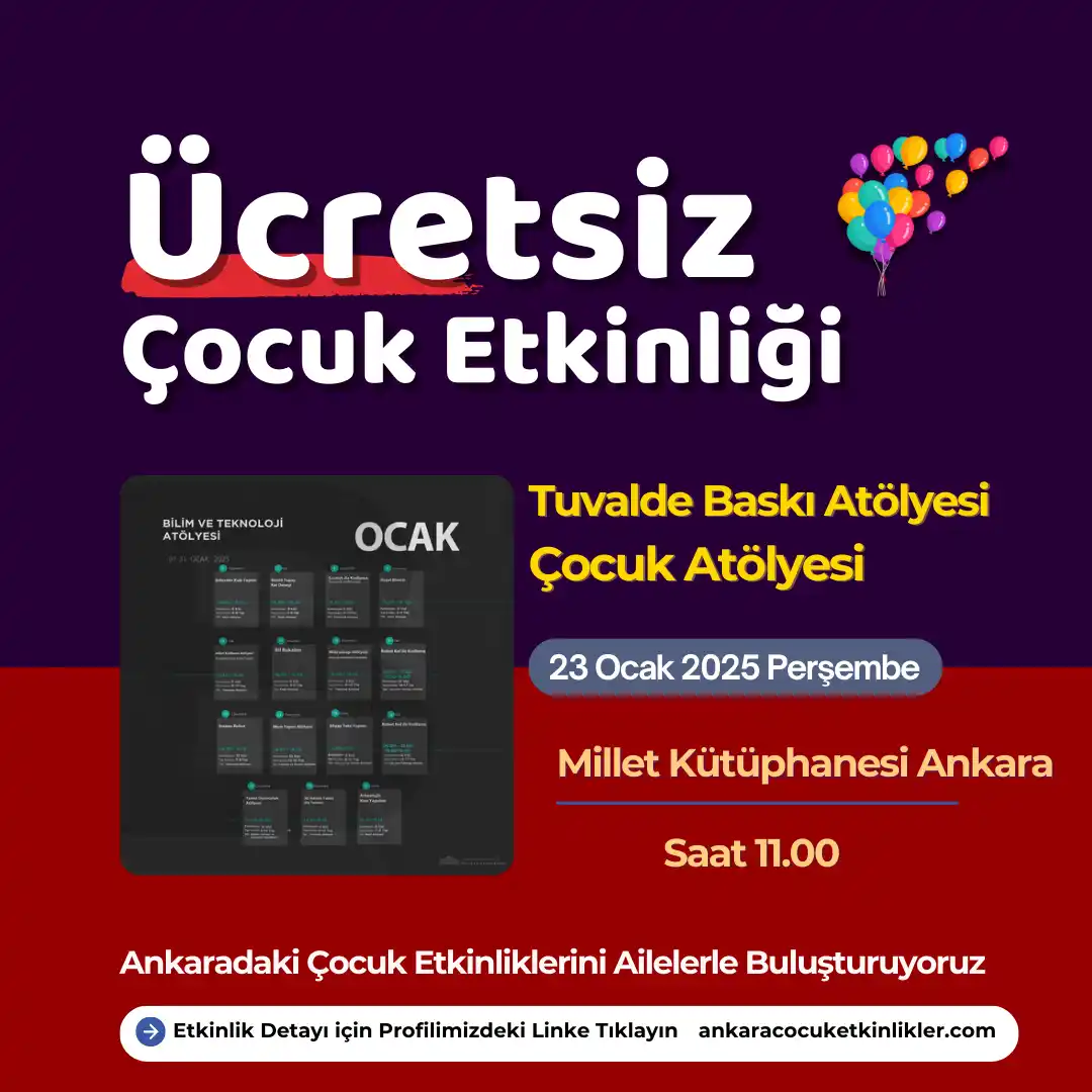 millet kutuphanesi 23 Ocak Tuvalde Baski Atolyesi