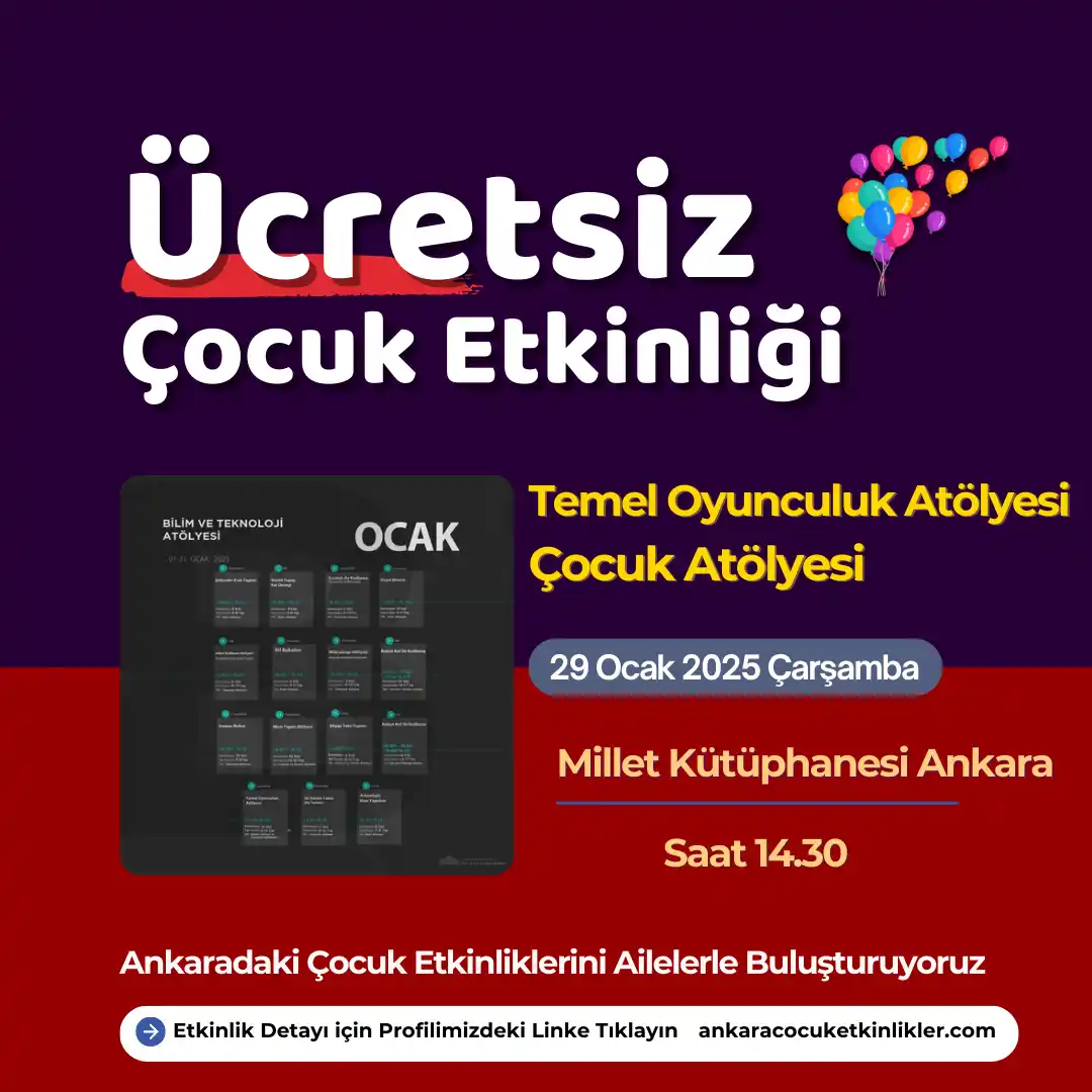 millet kutuphanesi 29 ocak Temel Oyunculuk Atolyesi