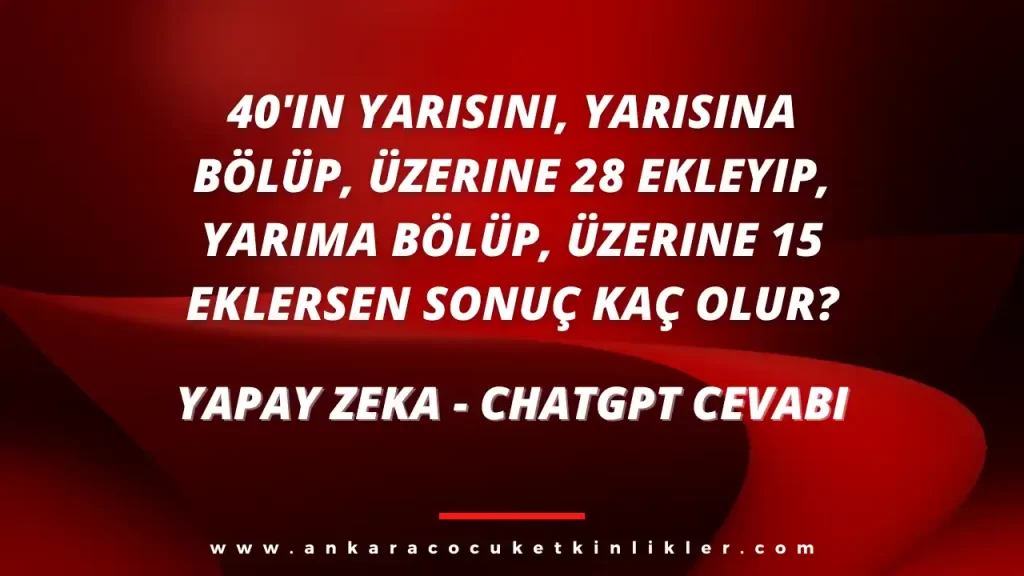yapay zekachatgpt cevabi