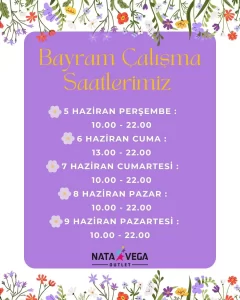Ankara AVM'ler Bayramda Açılış Kapanış Saatleri - 2025 6 nata vega outlet avm