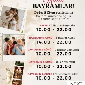 Ankara AVM'ler Bayramda Açılış Kapanış Saatleri - 2025 11 nextlevel avm