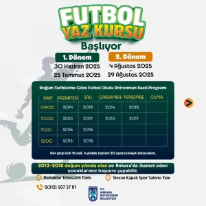 Ankara Futbol Yaz Kursu Başlıyor – Temmuz & Ağustos 2025 1 ankara buyuksehir belediyesi futbol yaz kursu 1