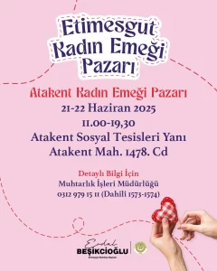 Etimesgut Kadın Emeği Pazarı | 21-22 Haziran 2025 1 etimesgut belediyesi 2122 haziran kadin emegi pazari