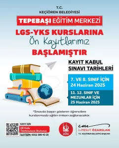 LGS ve YKS Kurs Ön Kayıtları – Tepebaşı Eğitim Merkezi 1 kecioren belediyesi lgs yks kurslari
