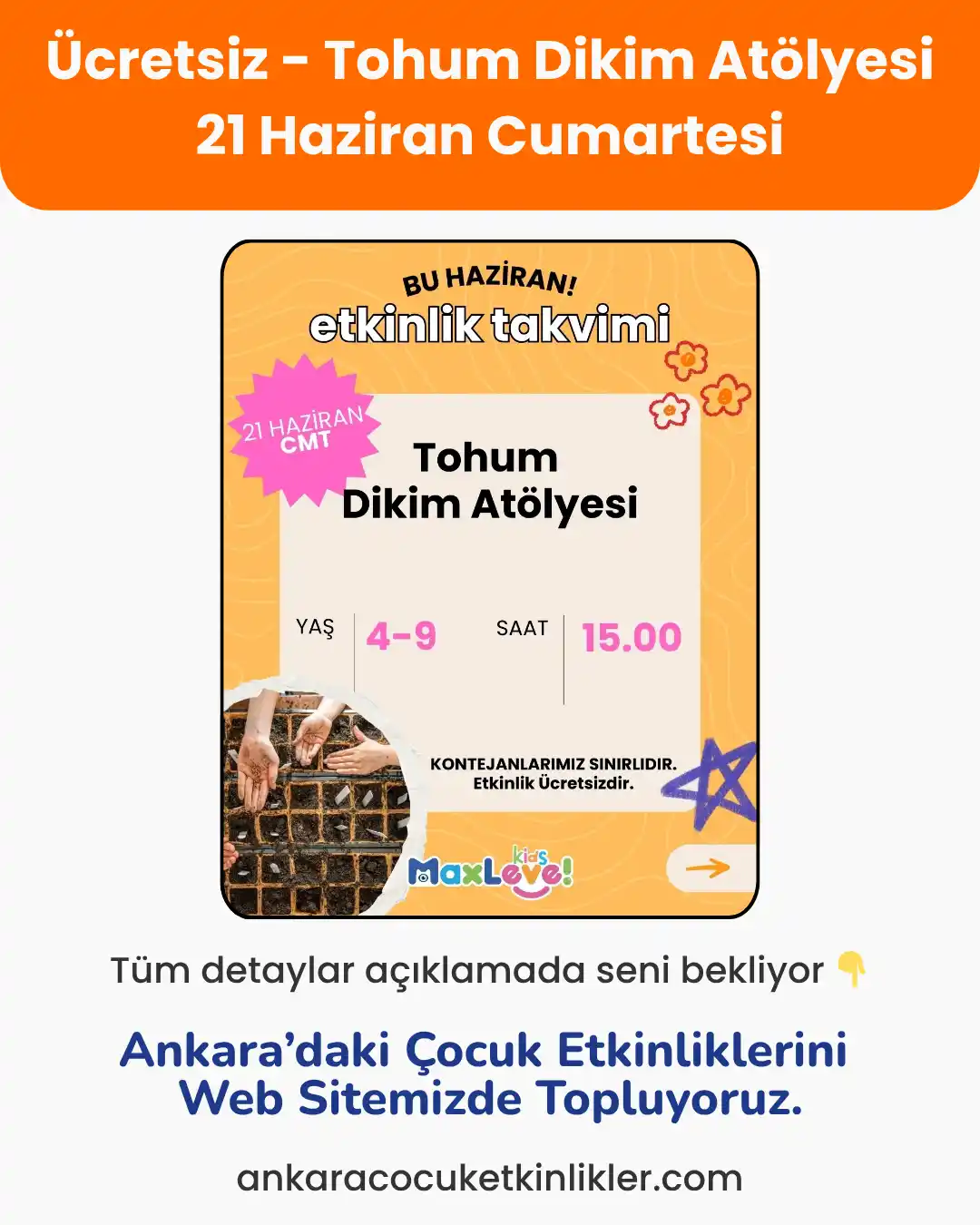 maxlevel avm 21 haziran tohum dikim atlyesi