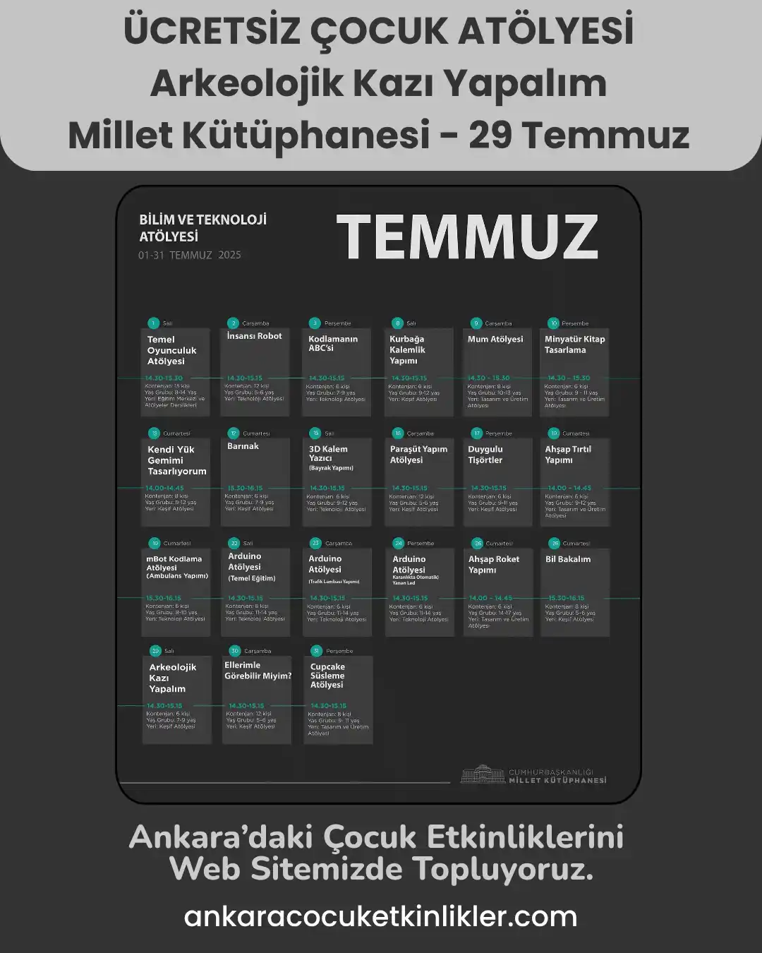 millet kutuphanesi 29 temmuz Arkeolojik Kazi Yapalim