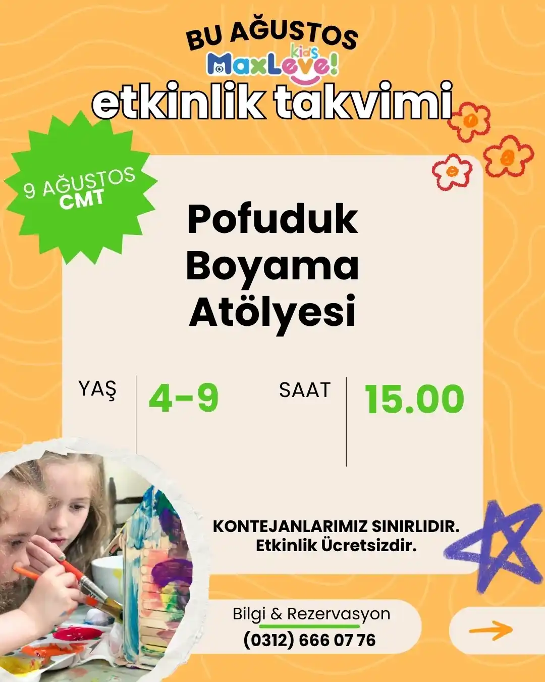 max level kids 9 agustos pofuduk boyama atolyesi 2