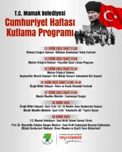 Mamak’ta Cumhuriyet Haftası Etkinlikleri | 23–29 Ekim 2025 1 mamak belediyesi 29 ekim
