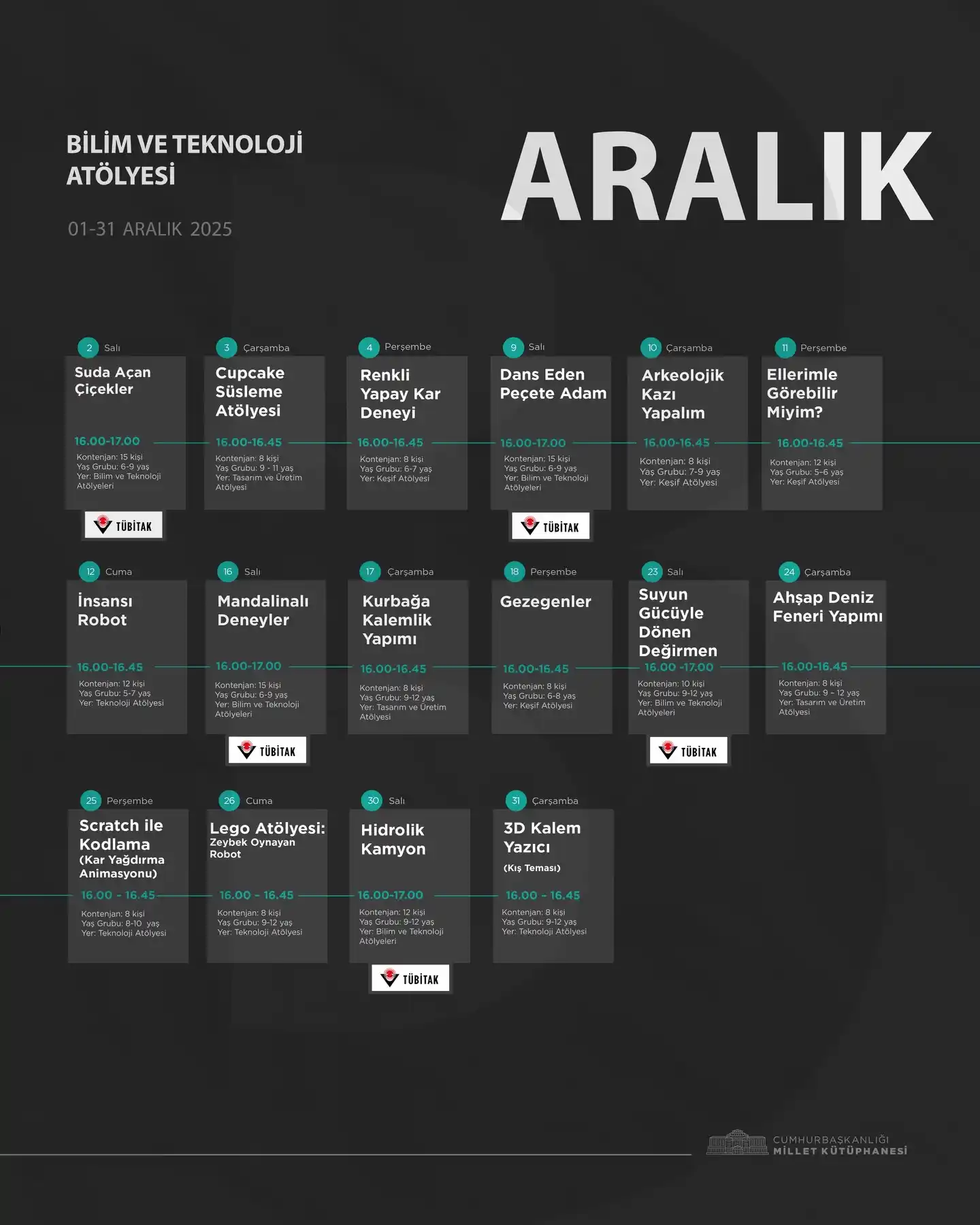 millet kutuphanesi aralik bilim