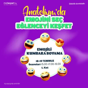 anatolium ankara avm 1819 temmuz emojili kumbara boyama