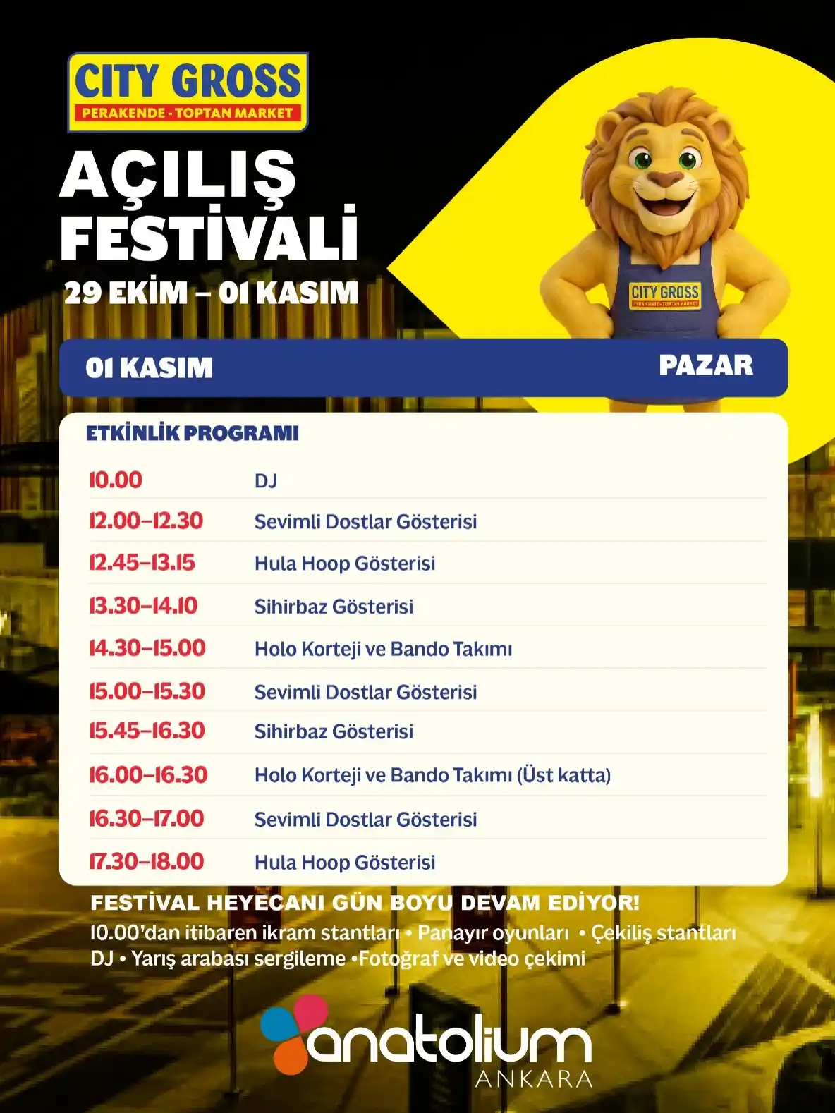 anatolium avm 1 Kasim Festival 2