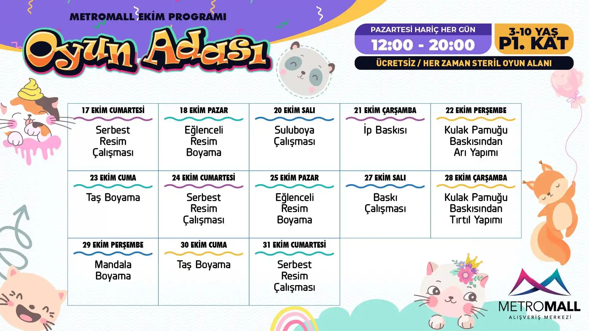 metromall avm ekim ayi